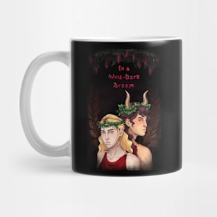 Ariadne and Dionysus Greek Mythology Comic Book Cover In a Wine Dark Dream Mug